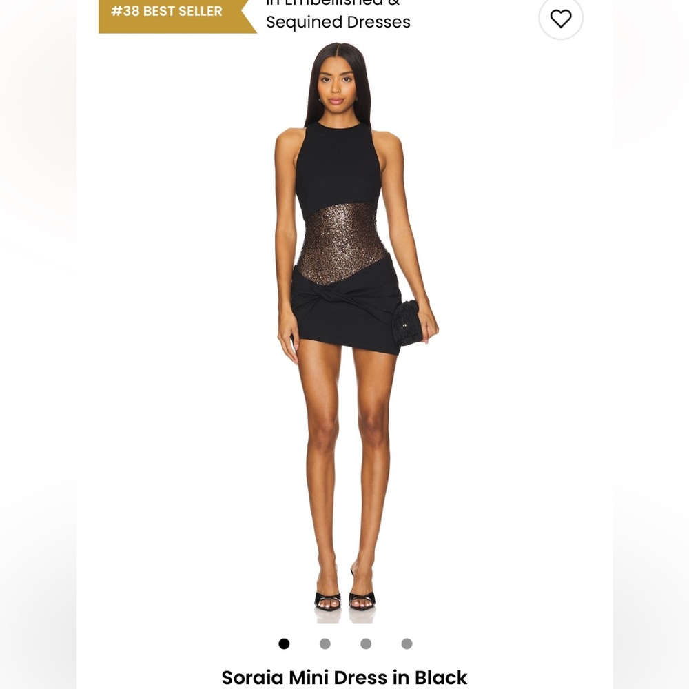 Camila Coelho Elegant Black Mini Dress